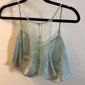 Free People Tops - Free people lace silk camisole Free People Tops - Free people lace silk camisole